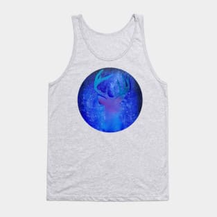 Galaxy deer acrylic painting - Fantasy Art Tank Top